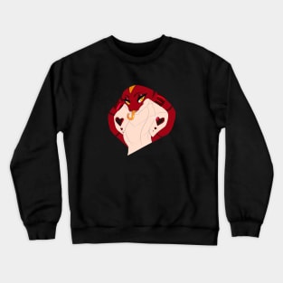 Red Cobra Head Crewneck Sweatshirt